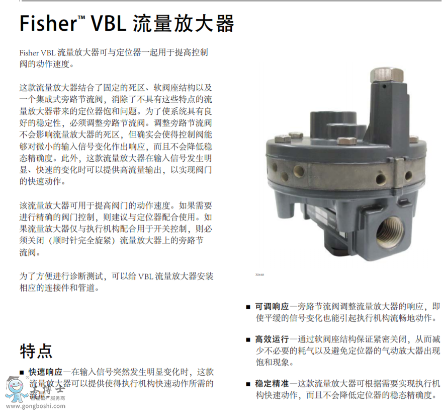 Fisher™ VBL wŴ